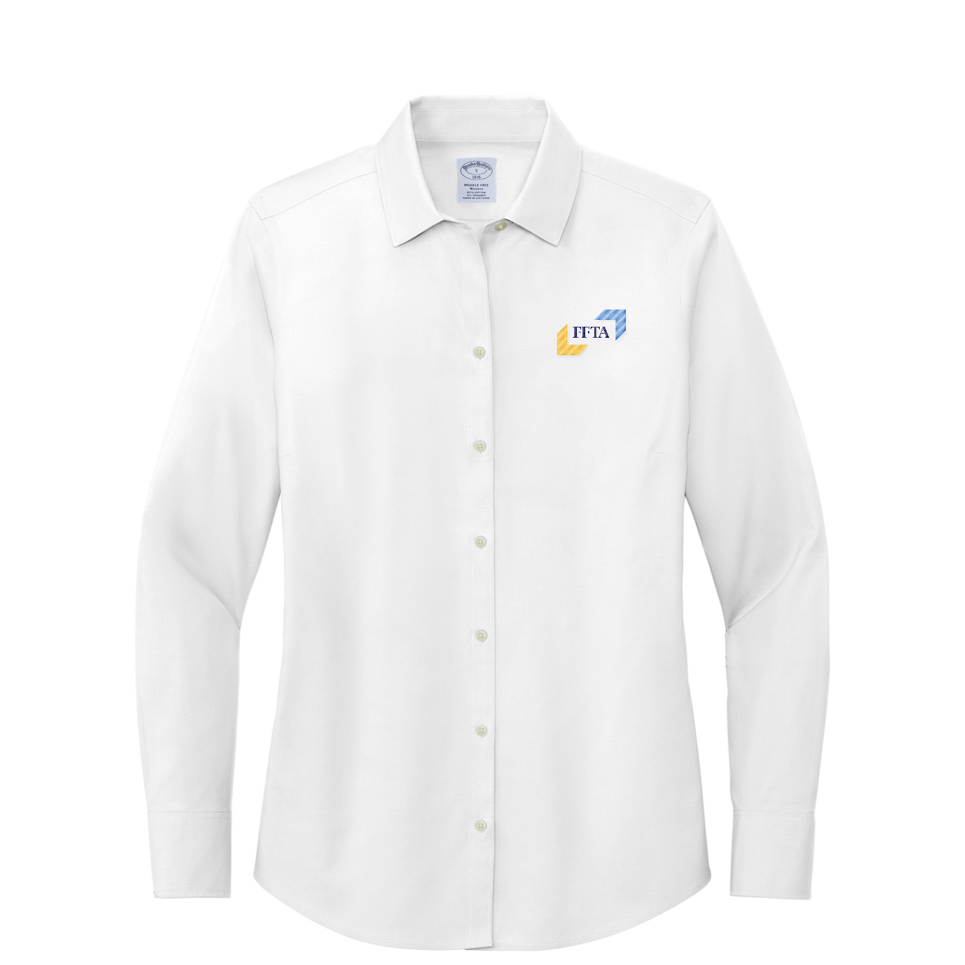 Brooks Brothers Women's Wrinkle-Free Stretch Pinpoint Shirt — White