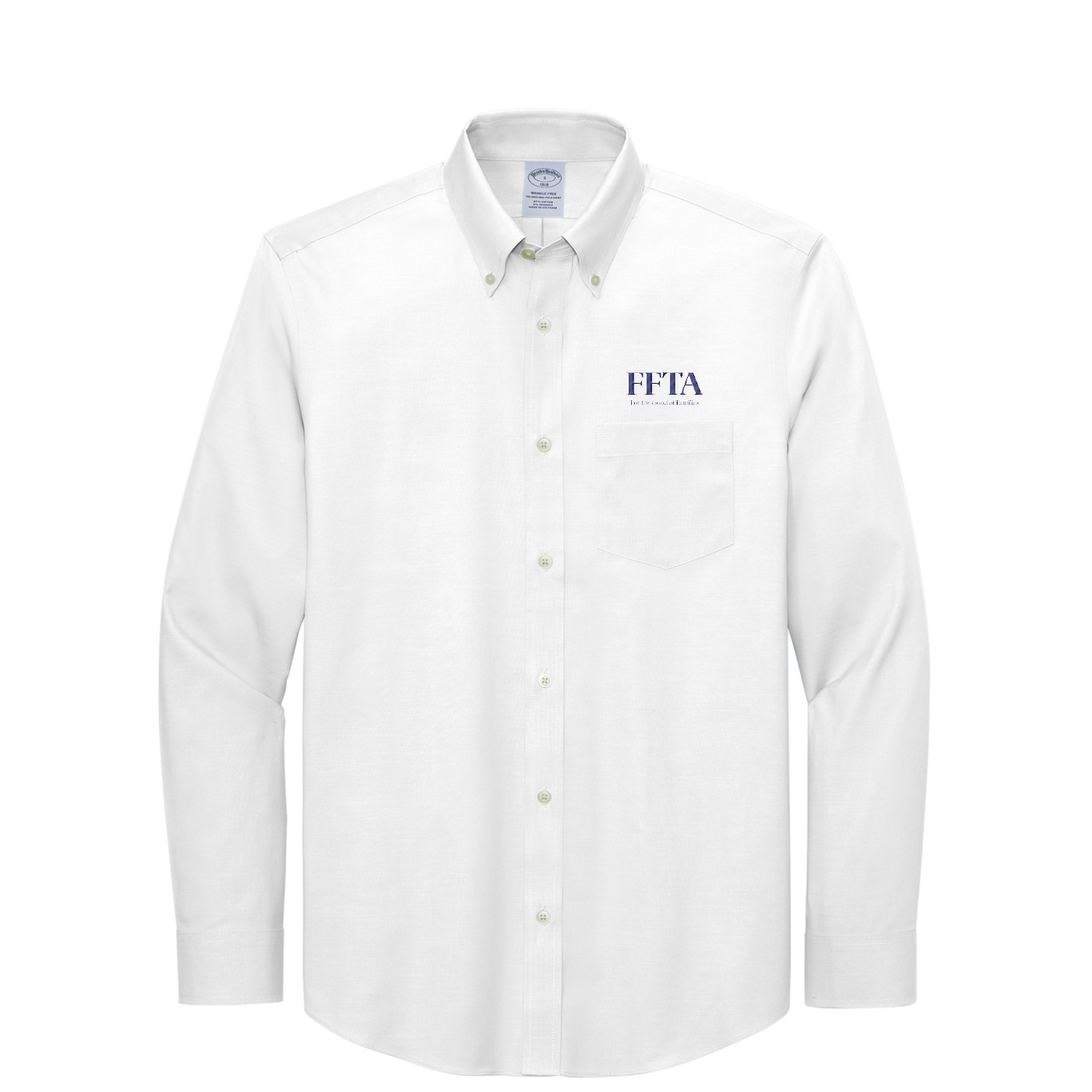Brooks Brothers Wrinkle-Free Stretch Pinpoint Shirt — White