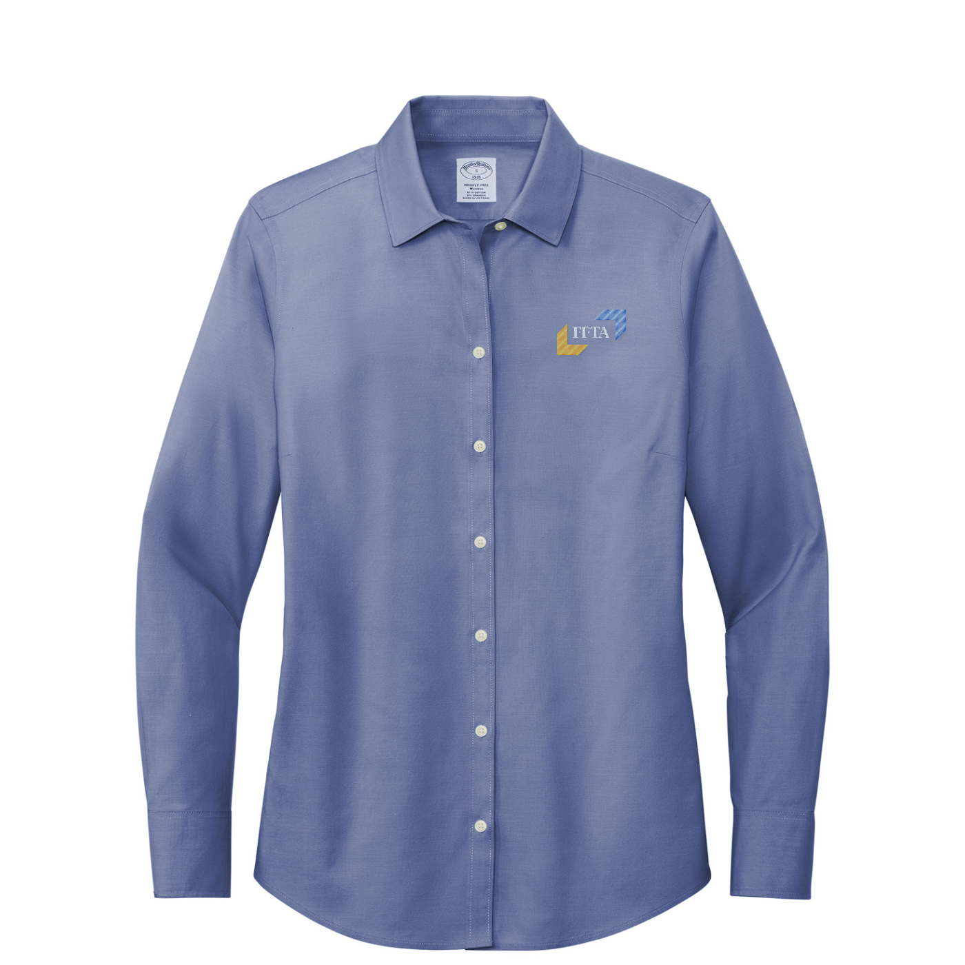 Brooks Brothers Women's Wrinkle-Free Stretch Pinpoint Shirt — Cobalt Blue