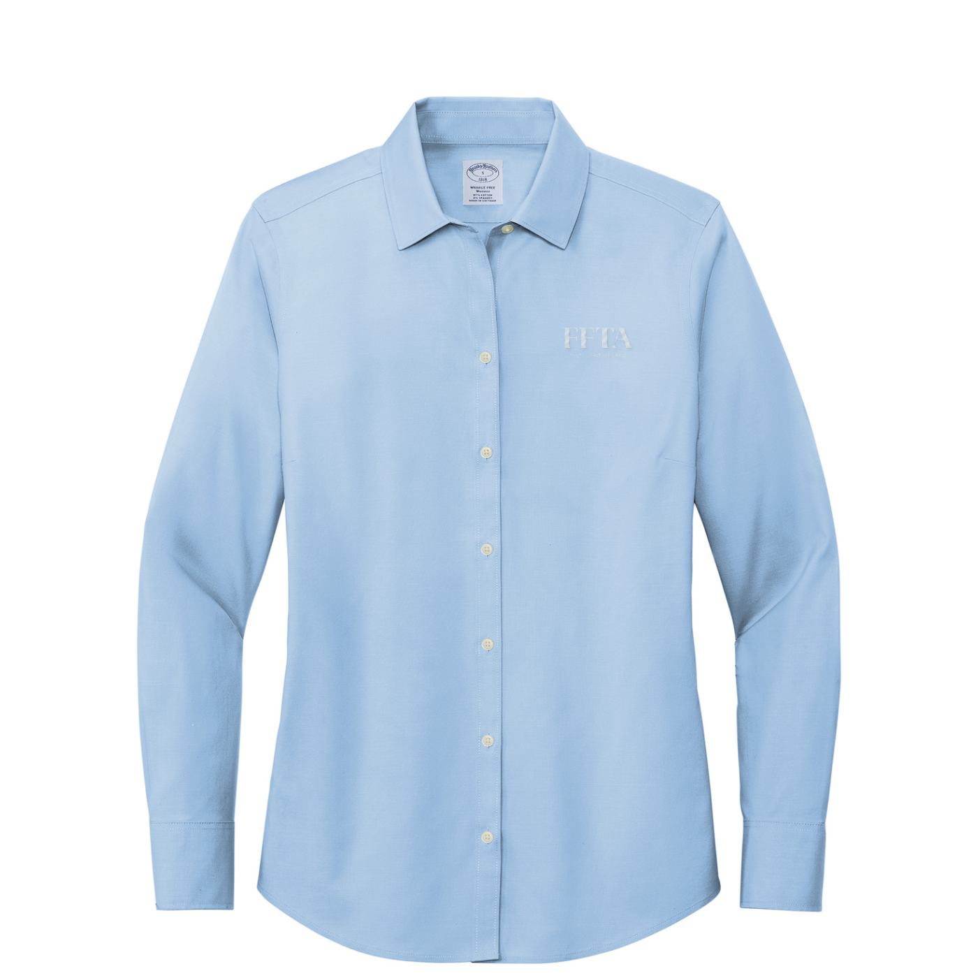 Brooks Brothers Women's Wrinkle-Free Stretch Pinpoint Shirt — Newport Blue