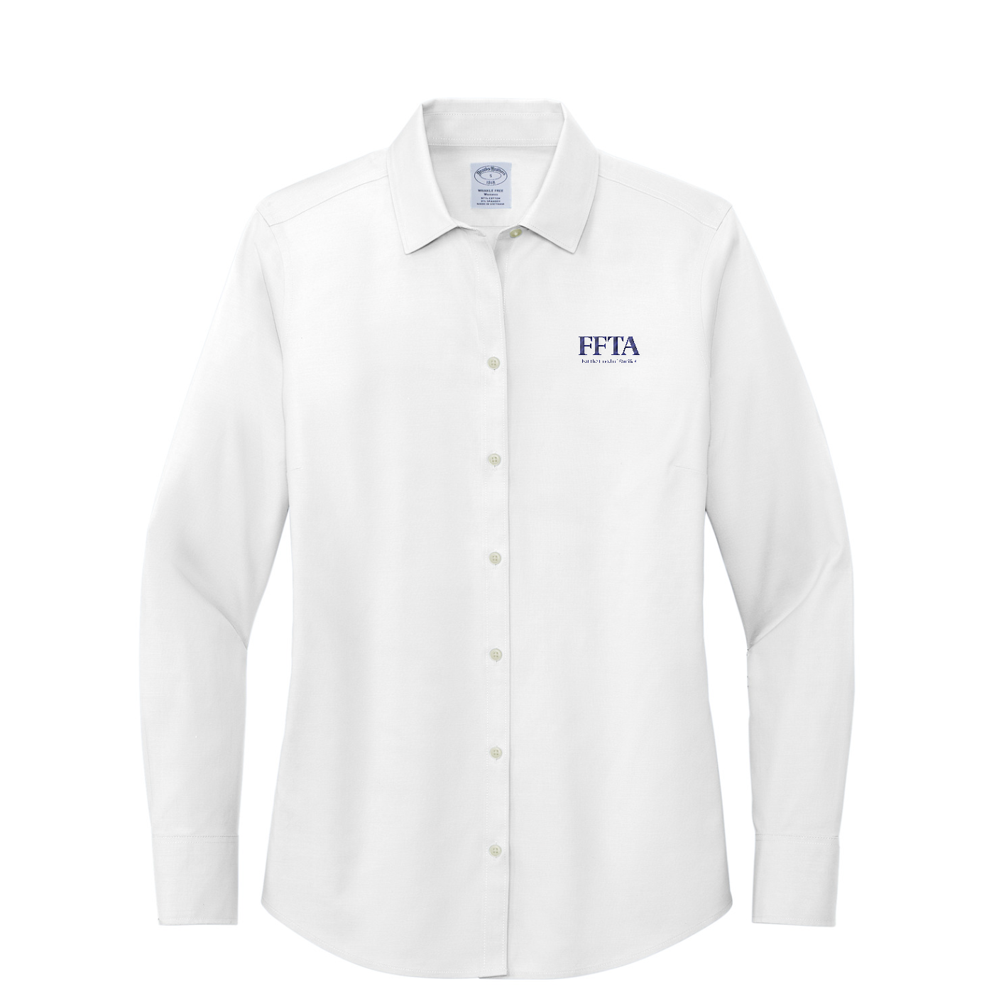 Brooks Brothers Women's Wrinkle-Free Stretch Pinpoint Shirt — White