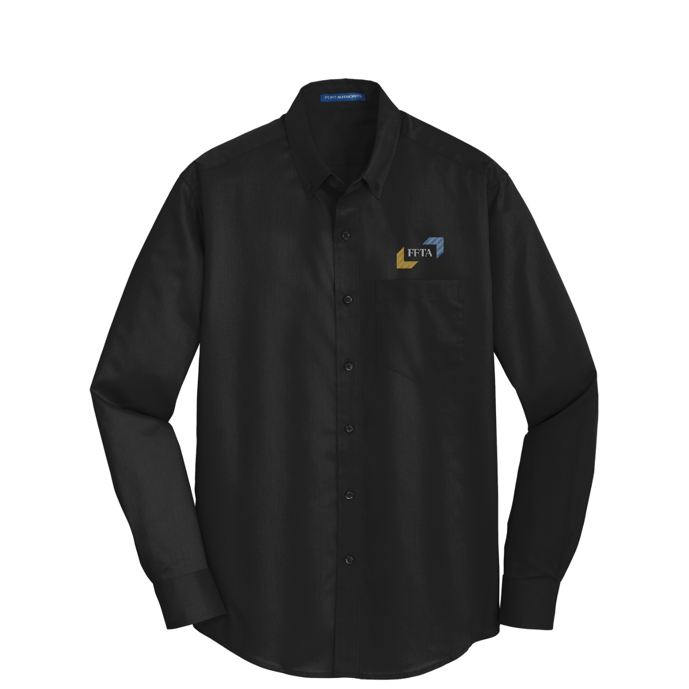 Port Authority SuperPro Twill Shirt — Black